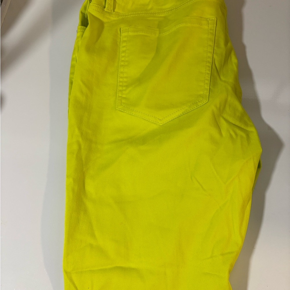 Lane Bryant Neon Yellow Pants